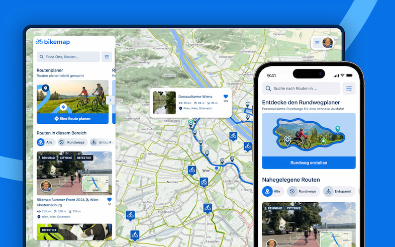 Fahrradrouten mit Bikemap entdecken