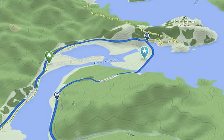 Planning a cycling route on a 3D map with Bikemap Planning a cycling route on a 3D map with Bikemap
