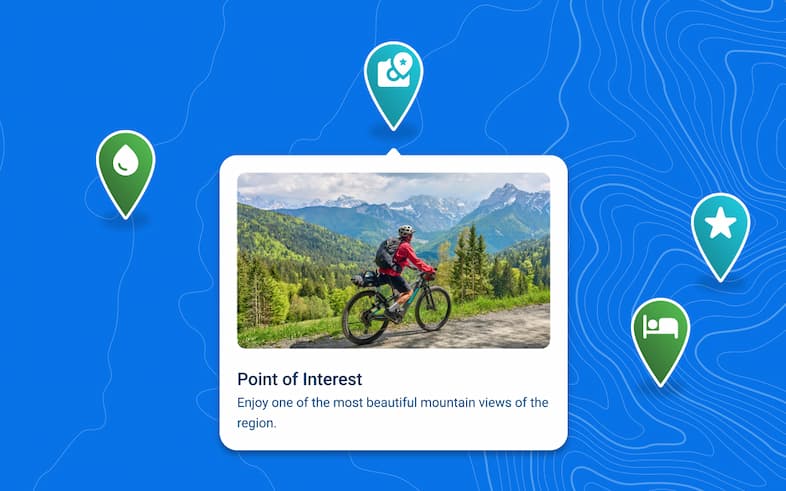 Custom point of interest in a Bikemap route with image and description Custom point of interest in a Bikemap route with image and description