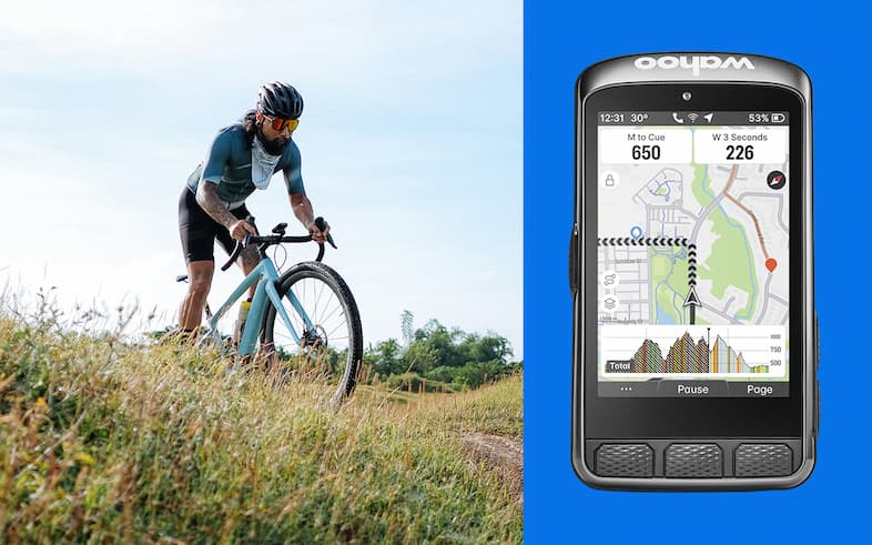 Riding with a synchronized Bikemap route on a Wahoo bike computer Riding with a synchronized Bikemap route on a Wahoo bike computer