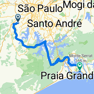 Rota Marcia Prado -  Taboão da Serra à Santos 