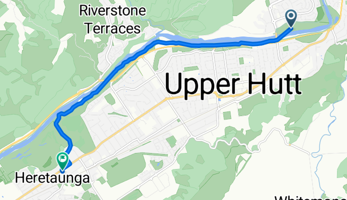 Totara Park Road 58, Upper Hutt to Palmer Crescent 2, Upper Hutt