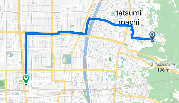 Return from Kyiomitzu-dera to bike rental