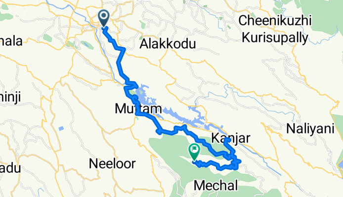 Route to Ilaveezhapoonchira