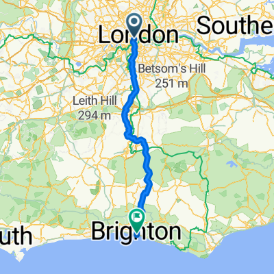 London-Brighton standard route