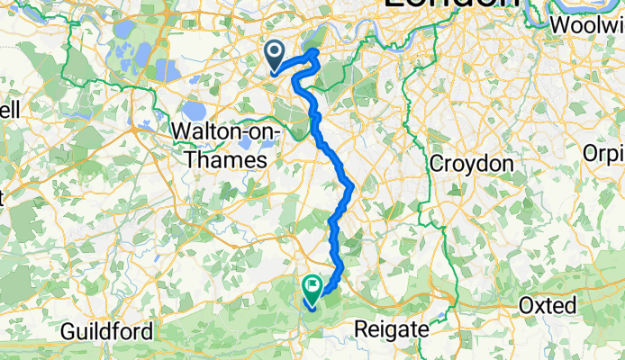 Selkirk Road, Twickenham to Mickleham, Dorking